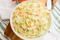 Classic Creamy Coleslaw Recipe – Homemade Side Dish