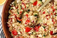 Mediterranean Quinoa Salad with Feta & Cucumber