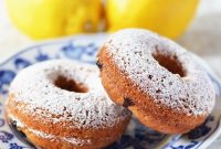 Lemon Buttermilk Blueberry Doughnuts Recipe for Soft Glazed Rings