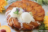 Cinnamon Peach Upside-Down Cake Recipe for Moist, Homemade Dessert