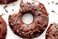 Soft-Baked Gluten-Free Vegan Chocolate Donuts with Ganache Glaze