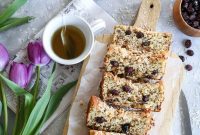 Paleo Cranberry Orange Banana Bread Recipe with Almond Flour