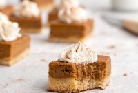 Pumpkin Pie Bars with Buttery Shortbread Crust