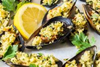 Baked Stuffed Mussels (Cozze Gratinate) Recipe for Crispy Parmesan Topping