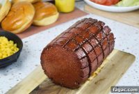 Smoked Bologna with Spicy Hot Honey Glaze