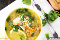 Panera-Style Lemon Chicken Orzo Soup Recipe