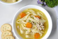 Amish-Style Chicken and Corn Noodle Soup Recipe