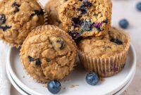 Whole Wheat Blueberry Oat Muffins — Tender, Wholesome Recipe