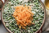 Creamy Pea Salad with Bacon and Parmesan
