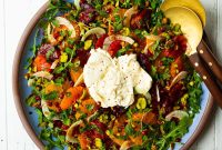 Citrus and Burrata Salad with Charred Grapefruit Vinaigrette