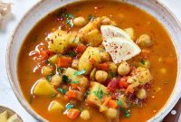 Mediterranean Chickpea Soup with Herbs and Lemon