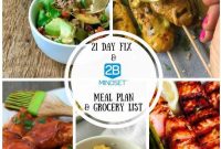 21-Day Fix & 2B Mindset Meal Plan: Week 3 Dinner-Free Yellow List (42 Meals)