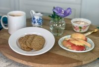 Cranberry Orange belVita Breakfast Board with Dip and Sip Pairings