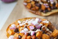 Crispy Black Bean Tostadas with Fresh Salsa and Avocado