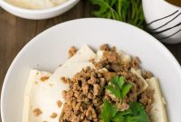 Steamed Pork with Tofu and Shiitake Mushrooms Recipe