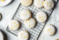 Crisp Lemon Shortbread Cookies with Zesty Glaze