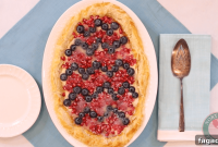 Blueberry & Pomegranate Tart Recipe for Easter Dessert