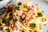 Creamy Smoked Salmon Pasta with Lemon and Dill