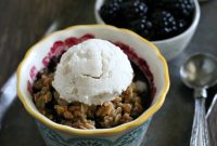 Gluten-Free Blackberry Crisp Recipe for Two — Quick Summer Dessert