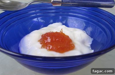 Quince Spoon Sweet Recipe (Kydoni Glyko) — Traditional Cypriot Preserve 2 Quince spoon sweet greek recipe for kydoni glyko served on yogurt