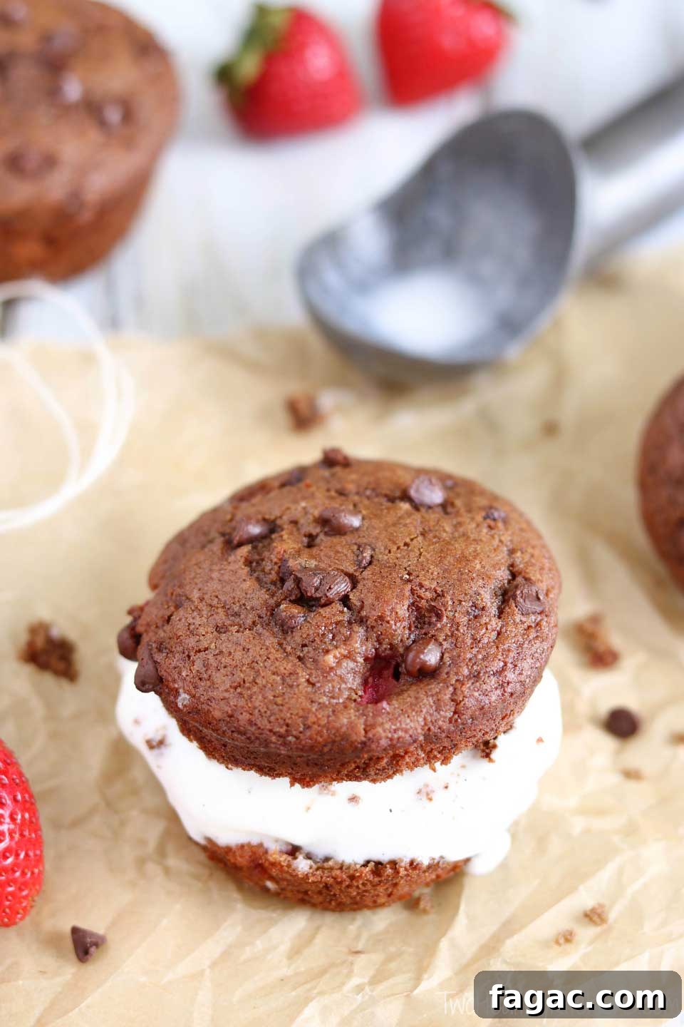 Single Muffin Ice Cream Sandwich Single Muffin Ice Cream Sandwich