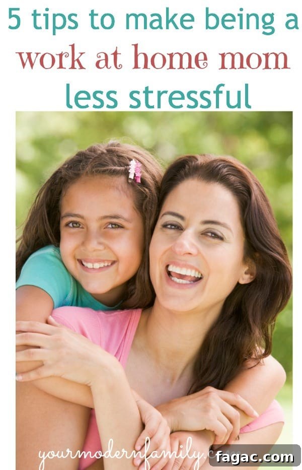 5 Ways to Make Life as a Work-at-Home Mom More Manageable 2 5 tips to make being a work at home mom easier