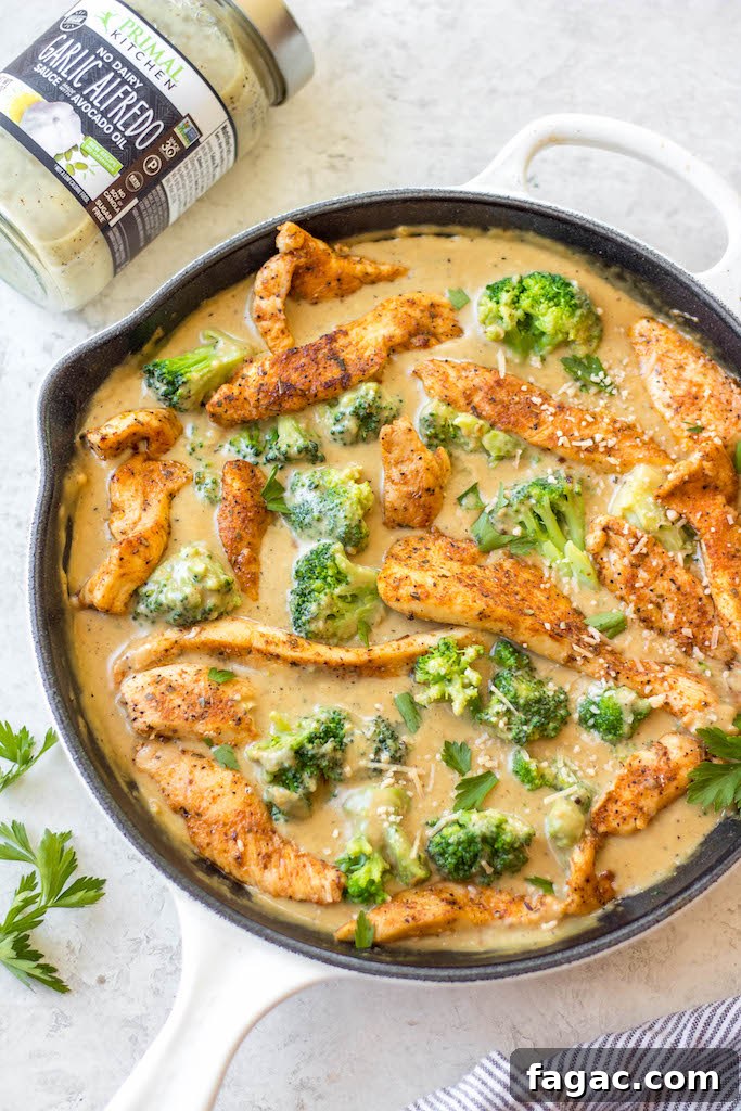 cajun-chicken-alfredo-broccoli-skillet