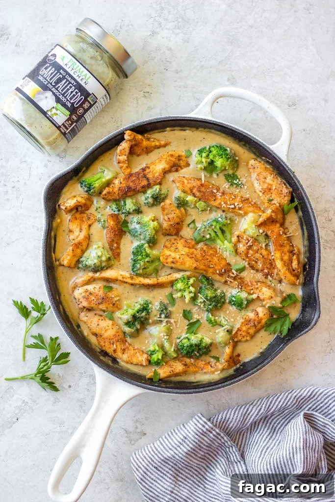 cajun-chicken-alfredo-broccoli-skillet
