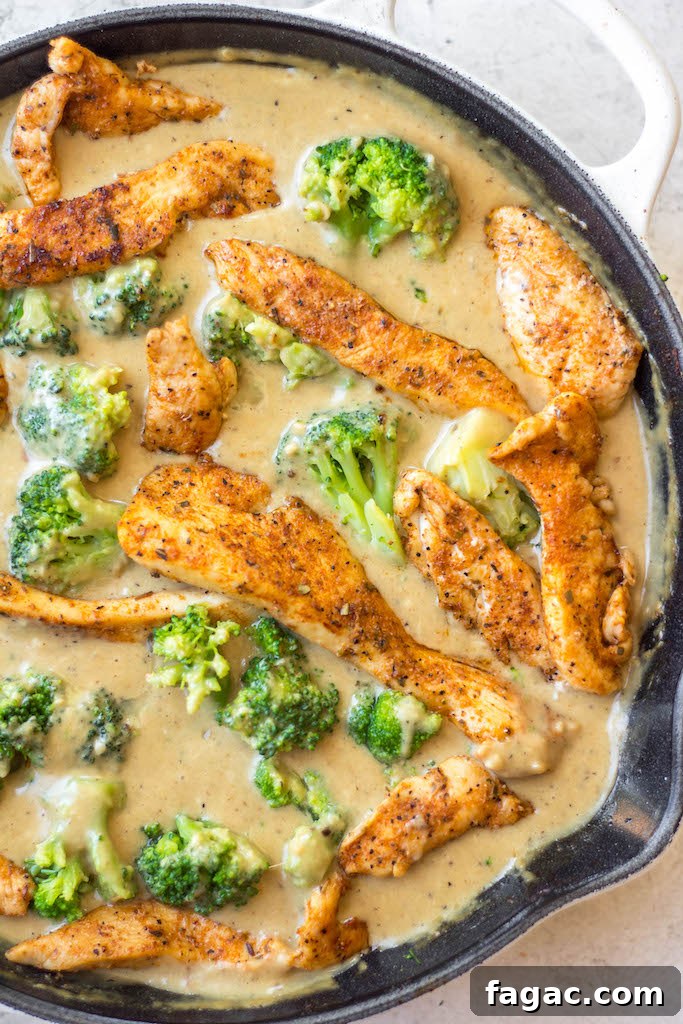 cajun-chicken-alfredo-broccoli-skillet