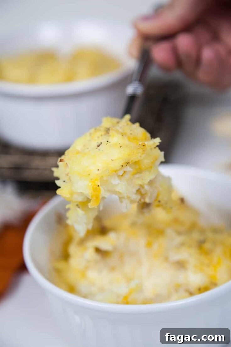 Festive Creamy Fruit Salad Recipe for Christmas Parties 7 Shredded cheesy potatoes side dish.
