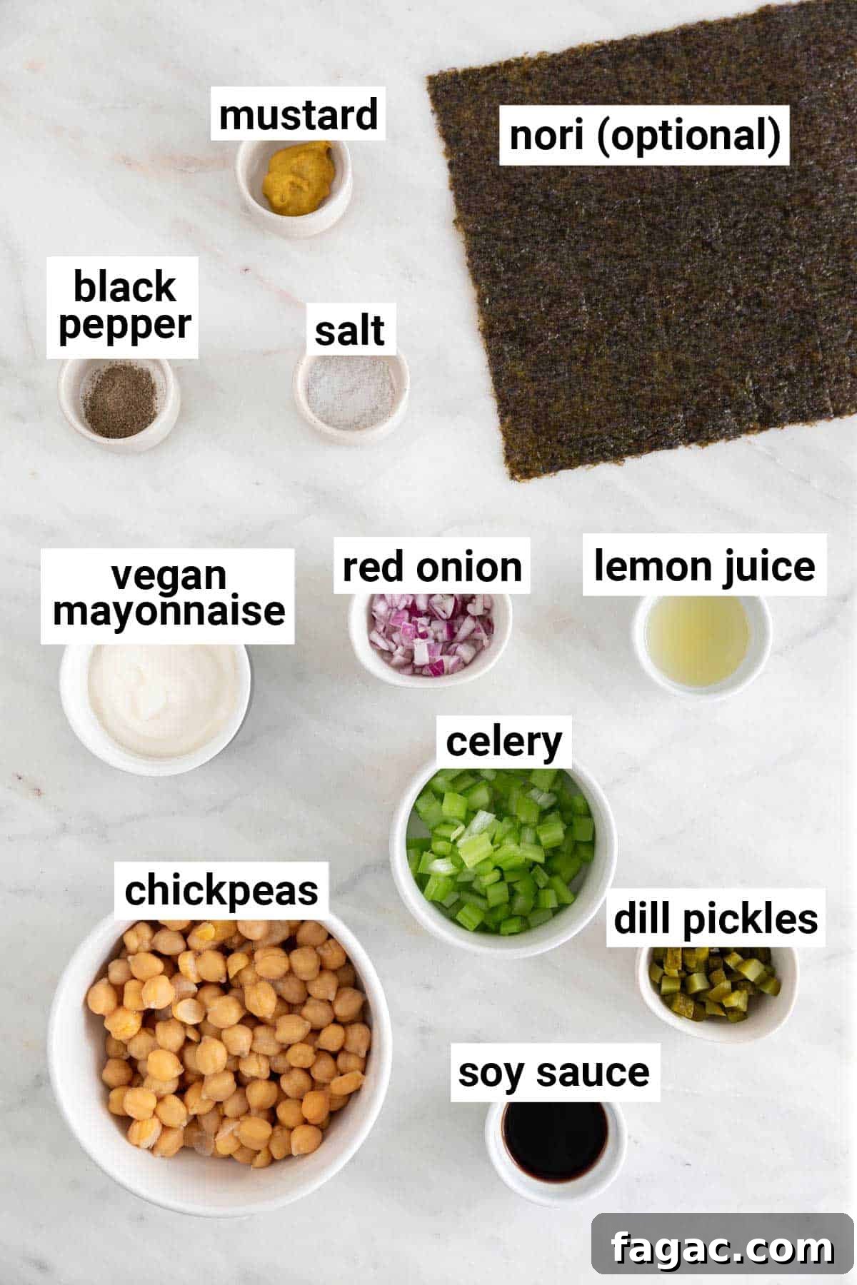 Vegan Tuna Recipe: Plant-Based Tuna Alternative Guide 3 Ingredients needed to make vegan tuna.