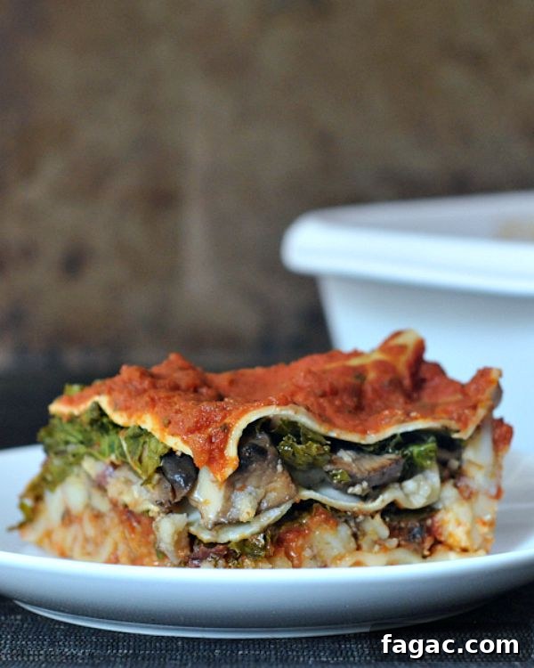 Hearty Portobello Kale Lasagna @spabettie