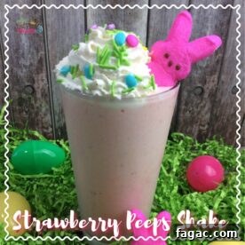 Strawberry peep milkshake