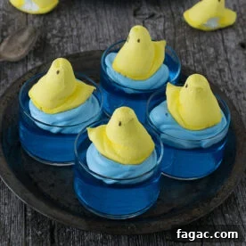 Swimming peeps jello cups