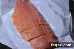 Smoked Stuffed Salmon Recipe: Flavorful Salmon with Herb Filling 3 Cut salmon filet into pieces