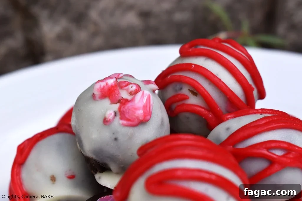 Mint Oreo Truffles Recipe: No-Bake Mint Chocolate Truffle Bites 5 Candy can topped mint white chocolate truffle.