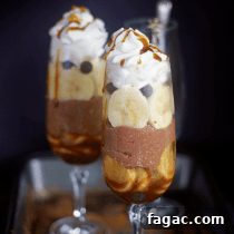 Caramel Banana Cottage Cheese Parfaits: Layered Dessert Recipe 2 caramel banana and cottage cheese parfaits