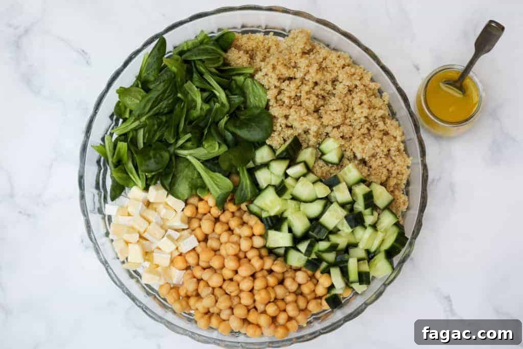 15 Nutritious Recipes to Jumpstart Your New Year Eating Goals 4 Quinoa Chickpea Salad with Lemon Vinaigrette