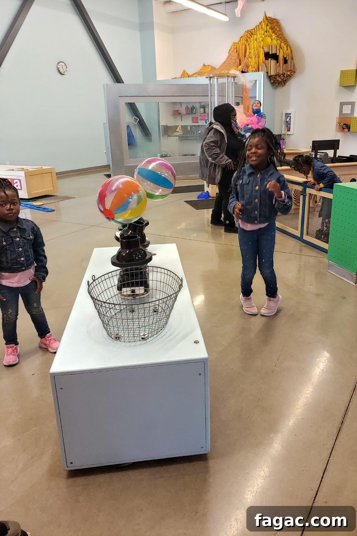 Family Weekend Guide: Top Things to Do in Austin, Texas 5 Kids playing at Thinkery museum in Austin, Texas.