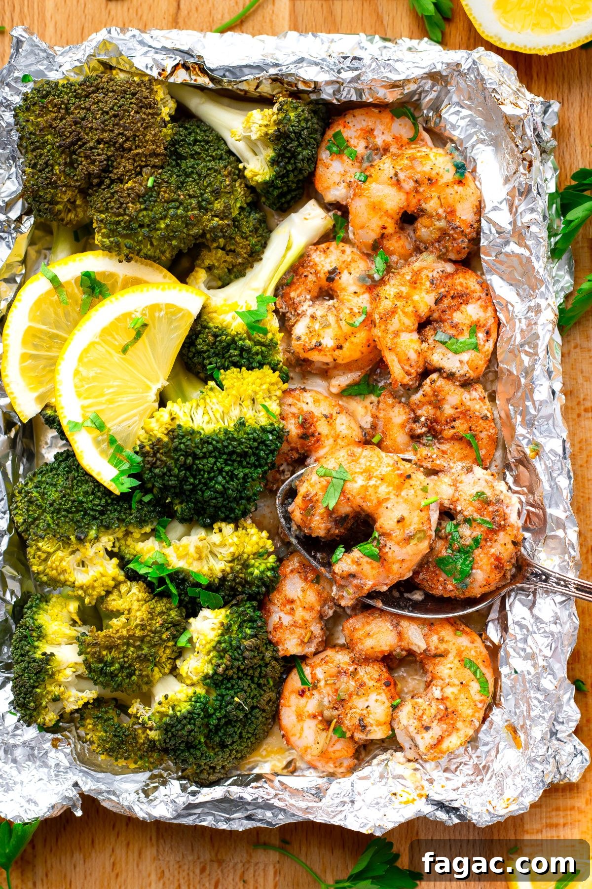 27 Simple High-Protein Christmas Recipes for Busy Cooks 12 baked shrimp and broccoli foil packs