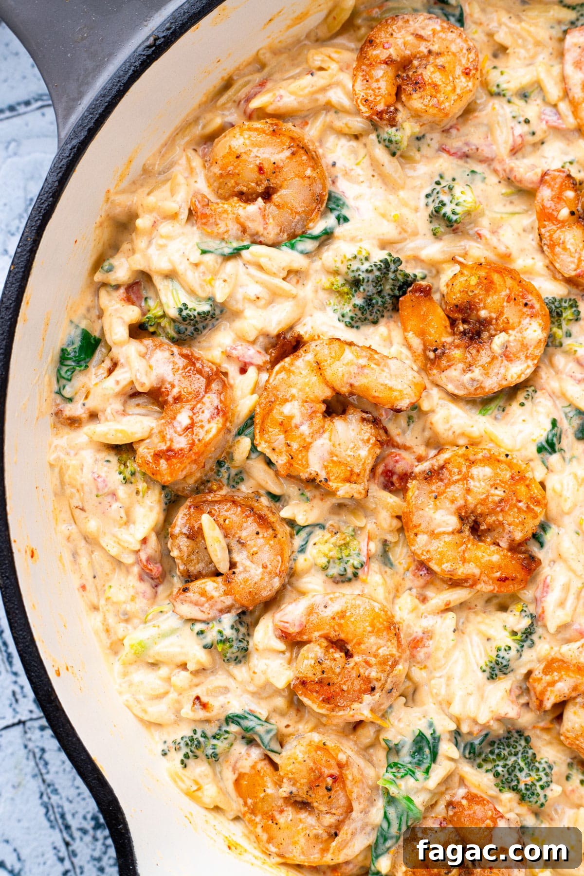 27 Simple High-Protein Christmas Recipes for Busy Cooks 3 prawn orzo