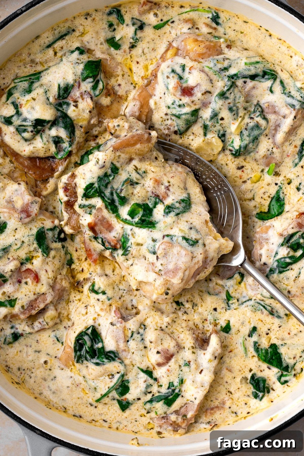 27 Simple High-Protein Christmas Recipes for Busy Cooks 4 creamy garlic butter chicken with spinach