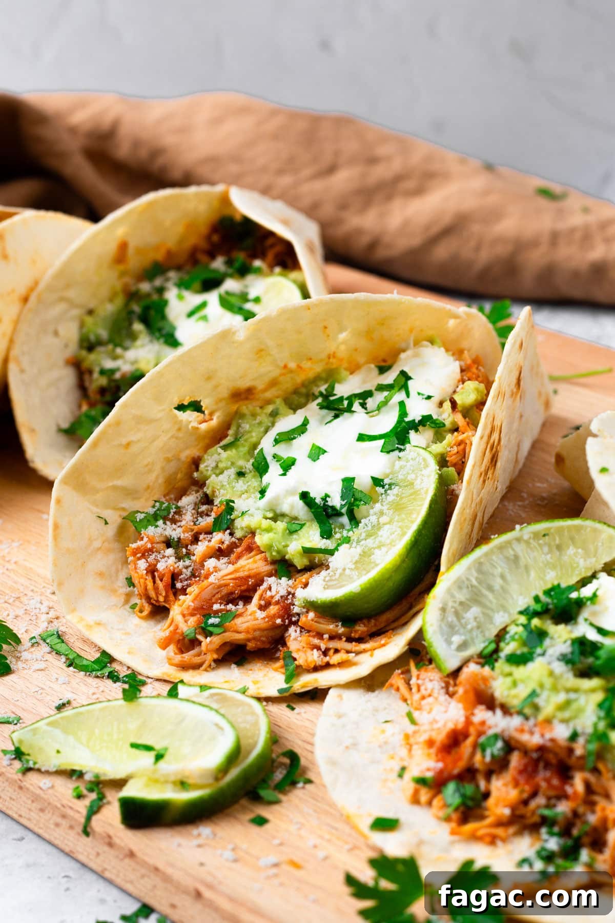 27 Simple High-Protein Christmas Recipes for Busy Cooks 8 crockpot chicken tacos