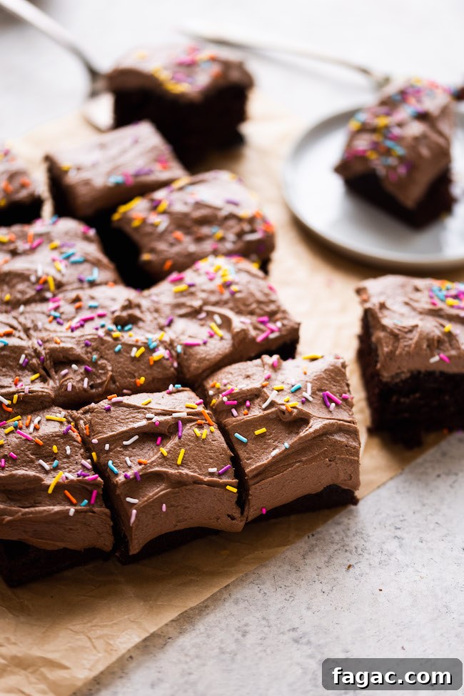 Decadent Dark Chocolate Birthday Snack Cake Recipe 4 chocolate cake