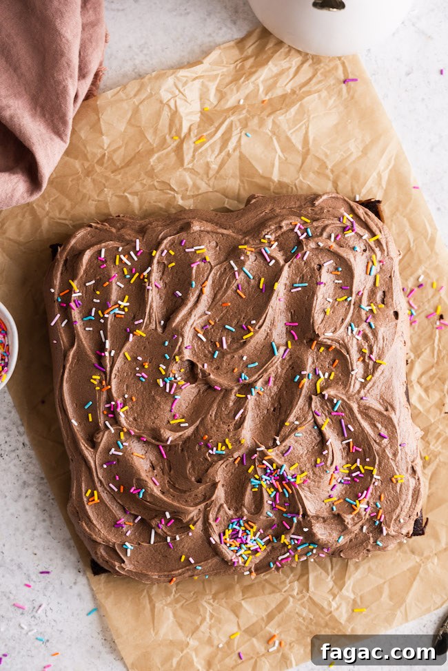 Decadent Dark Chocolate Birthday Snack Cake Recipe 5 dark chocolate snack cake