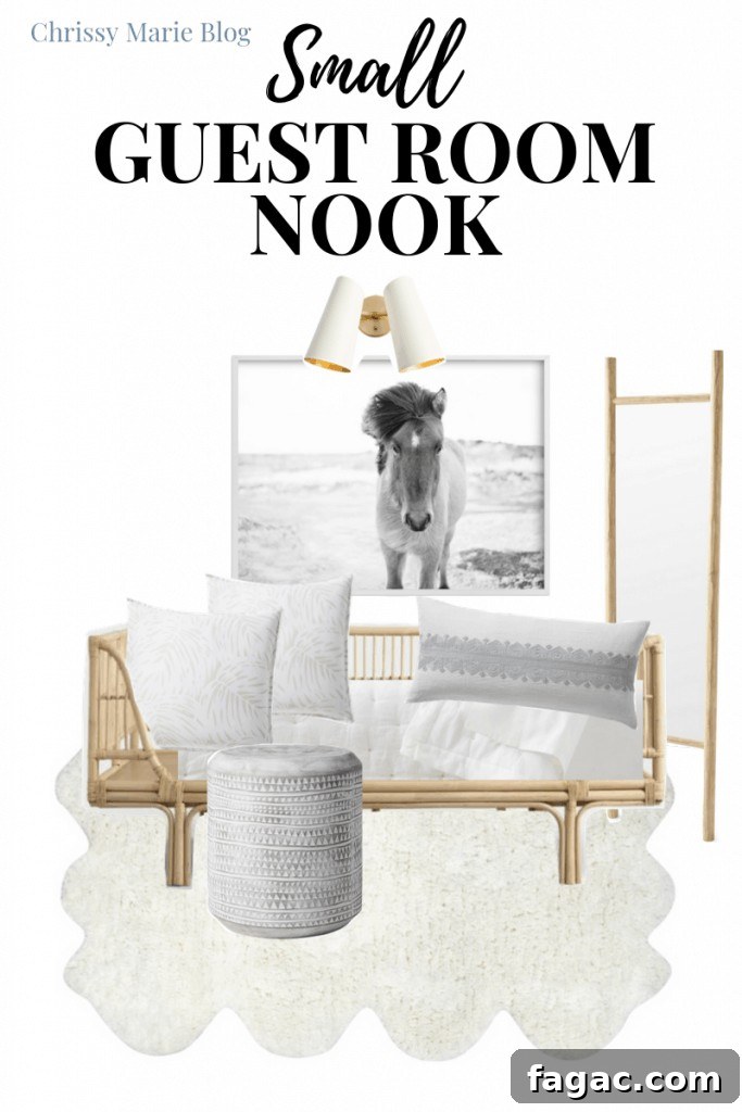 13 Stylish Rattan Daybeds and How to Style Them 9 Pinterest Image That Says Style Your Rattan Daybed