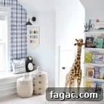 13 Stylish Rattan Daybeds and How to Style Them 14 playroom with plaid wallpaper