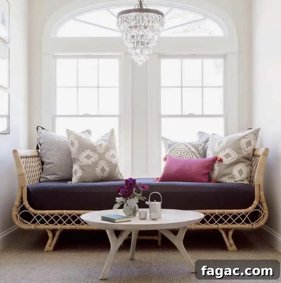 13 Stylish Rattan Daybeds and How to Style Them 2 Avalon rattan daybed