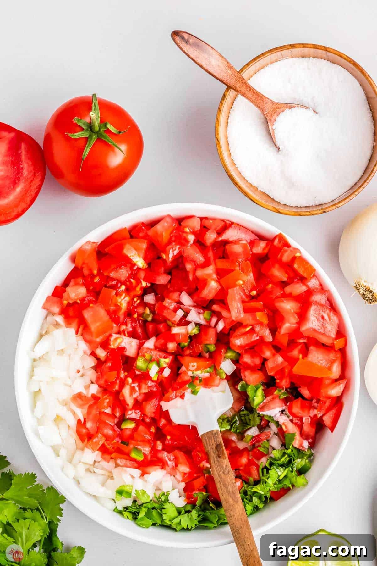 Fresh Homemade Pico de Gallo Recipe: Zesty Salsa in Minutes 7 diced tomatoes in a bowl