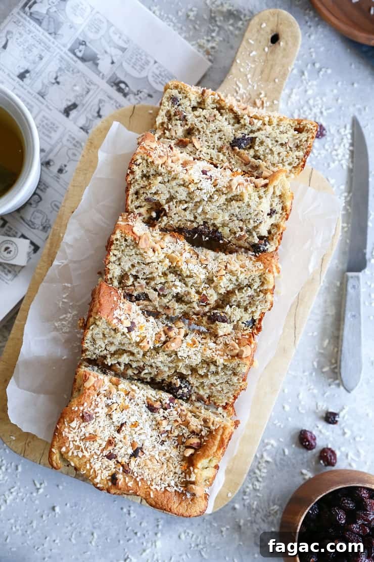Paleo Cranberry Orange Banana Bread Recipe with Almond Flour 4 Paleo Cranberry Orange Bread made grain-free and gluten-free with almond flour. Refined sugar-free, dairy-free, and healthy!